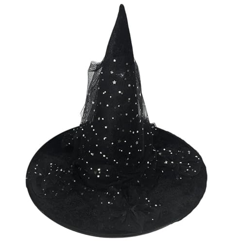 Wayfadacc Halloween-Hexenhut für Kinder und Erwachsene, Halloween-Party, Cosplay, Kostüm, Requisiten, Hexenhut für Halloween-Party Wayfadacc Halloween-Hexenhut für Kinder und Erwachsene, Halloween-Party, Cosplay, Kostüm, Requisiten, Hexenhut für Halloween-Party von Wayfadacc
