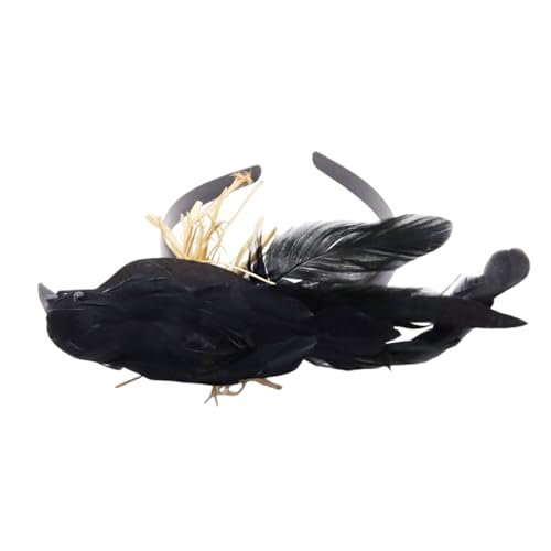 Wayfadacc Halloween-Krähen-Stirnbänder, Festival-Atmosphäre, Kopfschmuck, langlebig, Kopfschmuck für Kostümpartys von Wayfadacc