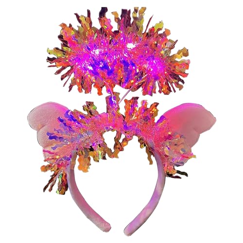 Wayfadacc Helle Faden Stirnbänder Haarbänder mit LED-Lichtern Weihnachten Urlaub Kostüm Zubehör für Erwachsene und Jugendliche Wayfadacc Helle Faden Stirnbänder Haarbänder mit LED-Lichtern Weihnachten Urlaub Kostüm Zubehör für Erwachsene und Jugendliche von Wayfadacc