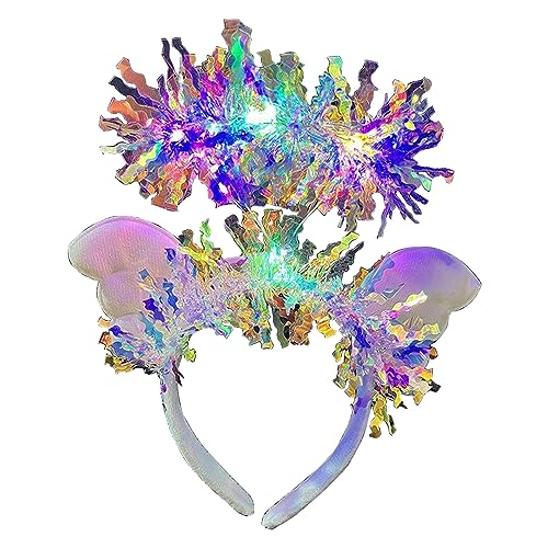 Wayfadacc Helle Faden Stirnbänder Haarbänder mit LED-Lichtern Weihnachten Urlaub Kostüm Zubehör für Erwachsene und Jugendliche Wayfadacc Helle Faden Stirnbänder Haarbänder mit LED-Lichtern Weihnachten Urlaub Kostüm Zubehör für Erwachsene und Jugendliche von Wayfadacc