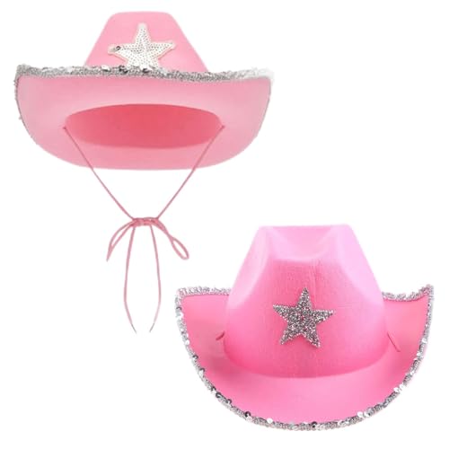 Wayfadacc Hut für Mädchen, glitzernd mit Pailletten und schillerndem Stern von Wayfadacc