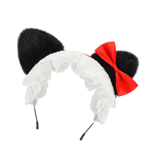 Wayfadacc Komfortable, schöne Schleife, Kostüm-Zubehör, Stirnbänder für Halloween, Weihnachten, Partys, Plüsch-Kopfbedeckung Wayfadacc Komfortable, schöne Schleife, Kostüm-Zubehör, Stirnbänder für Halloween, Weihnachten, Partys, Plüsch-Kopfbedeckung von Wayfadacc