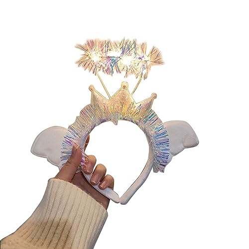 Wayfadacc LED-Stirnband für Damen und Jugendliche für Partys und Halloween, Kopfschmuck, Haarbänder Zubehör Wayfadacc LED-Stirnband für Damen und Jugendliche für Partys und Halloween, Kopfschmuck, Haarbänder Zubehör von Wayfadacc