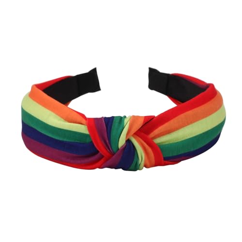 Wayfadacc LGBTQ Hair Accessoires Regenbogen Stirnband Haarband Augenfangen Stirnbänder Für Kostümpartys Und Versammlungen von Wayfadacc