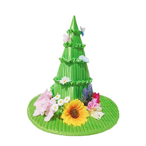 Wayfadacc Lolitas Cosplay Hexenhut Magische Zauberer Hüte Halloween Hexe Uni Hut für Halloween und Mottopartys von Wayfadacc