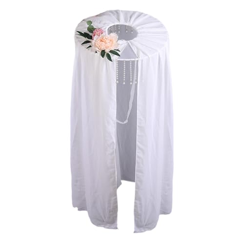 Wayfadacc Retros Fashion Schleier Kopfbedeckung Elegant Braut Kopfschmuck Motto Party Schleier Hut für historische Nachstellungen und Kostüm Wayfadacc Retros Fashion Schleier Kopfbedeckung Elegant Braut Kopfschmuck Motto Party Schleier Hut für historische Nachstellungen und Kostüm von Wayfadacc