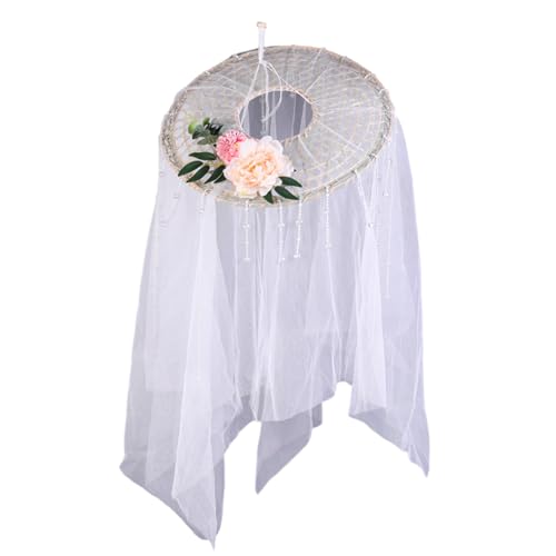 Wayfadacc Retros Fashion Schleier Kopfbedeckung Elegant Braut Kopfschmuck Motto Party Schleier Hut für historische Nachstellungen und Kostüm Wayfadacc Retros Fashion Schleier Kopfbedeckung Elegant Braut Kopfschmuck Motto Party Schleier Hut für historische Nachstellungen und Kostüm von Wayfadacc