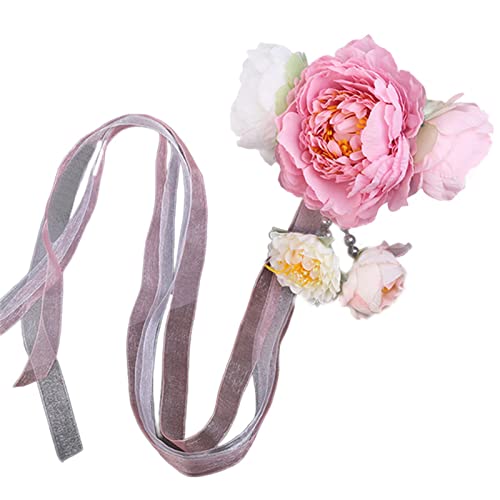 Wayfadacc Seidenblume Haarclip Tang Dynastie Kostüm Haarschmuck Mit Langem Band Mit Seiden Pfingstrosen Chinesische Accessoires Wayfadacc Seidenblume Haarclip Tang Dynastie Kostüm Haarschmuck Mit Langem Band Mit Seiden Pfingstrosen Chinesische Accessoires von Wayfadacc
