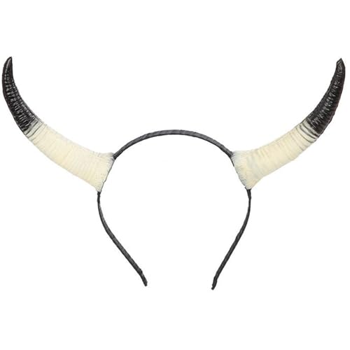 Wayfadacc Stilvolle Cartoon-Rinder-Haarreif, auffälliger Kopfschmuck, Kopfbedeckung für Halloween, Cosplay Wayfadacc Stilvolle Cartoon-Rinder-Haarreif, auffälliger Kopfschmuck, Kopfbedeckung für Halloween, Cosplay von Wayfadacc