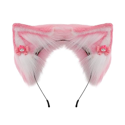Wayfadacc Süße Schüler Unisex Nehmen Foto Haarband Mit Bowknot Decors Füchse Ohrstirnbänder Cartoon Haar Reifen von Wayfadacc