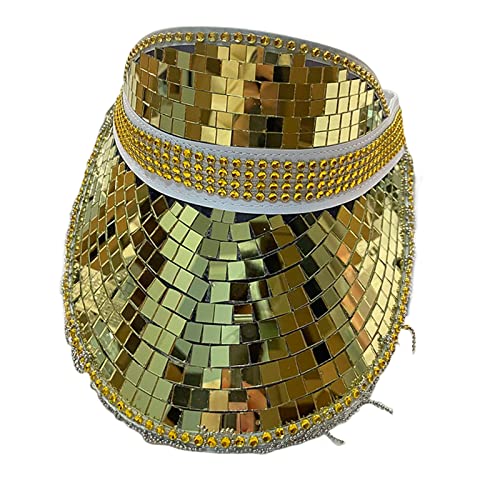 Wayfadacc Verspiegelter Hut für Disco, Haus, Cocktailpartys, Urlaub, glitzernd, verspiegelt, für Comedian-Schauspieler Wayfadacc Verspiegelter Hut für Disco, Haus, Cocktailpartys, Urlaub, glitzernd, verspiegelt, für Comedian-Schauspieler von Wayfadacc