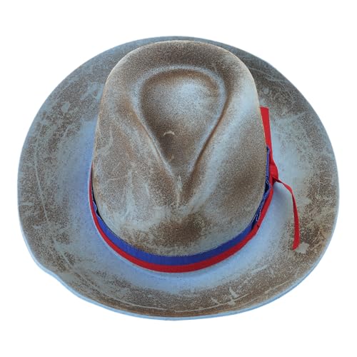 Wayfadacc Vintage Gewebte Gürtelhut Cosplay Kostüm Alle Passenden Panama Bühnenkünstler Tanzen Erwachsener Winter Warmer Wollhut von Wayfadacc