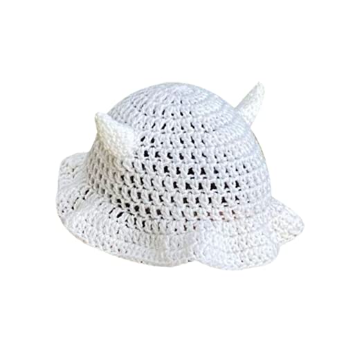 Wayfadacc Warm Strickkappe Eimer Süße Teufelshörnern Dekorationen Halloween Strickhüte Mädchen Winter Kopfbedeckung Für Frauen Wayfadacc Warm Strickkappe Eimer Süße Teufelshörnern Dekorationen Halloween Strickhüte Mädchen Winter Kopfbedeckung Für Frauen von Wayfadacc
