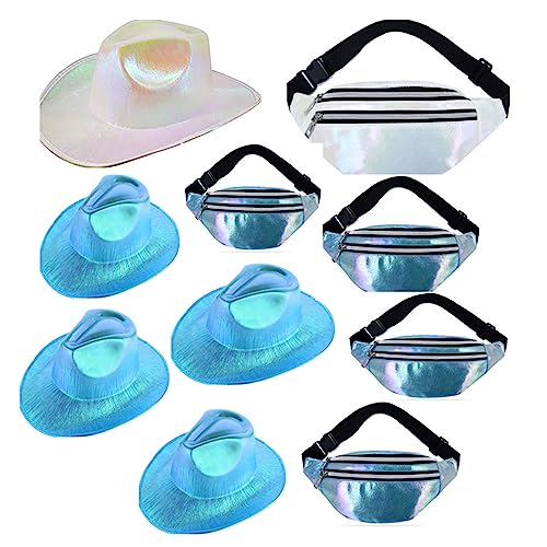 Zarter Brautjungfernhut mit flackernder Hüfttasche für Hochzeit, Foto-Requisiten, Braut, Cowgirl-Hut Zarter Brautjungfernhut mit flackernder Hüfttasche für Hochzeit, Foto-Requisiten, Braut, Cowgirl-Hut von Wayfadacc