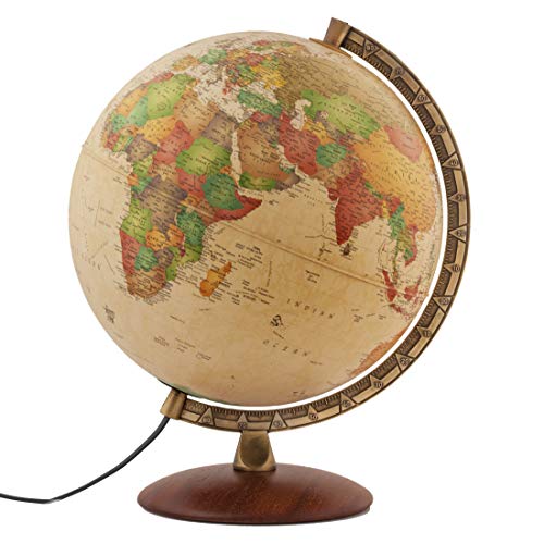 Waypoint Geographic Como Beleuchteter Globus – 30,5 cm Durchmesser, dekorativ, beleuchtet, antiker Ozean-Stil, Schreibtisch-Globus mit Ständer, aktueller Weltkugel, 1,1 kg, WP21102 Waypoint Geographic Como Beleuchteter Globus – 30,5 cm Durchmesser, dekorativ, beleuchtet, antiker Ozean-Stil, Schreibtisch-Globus mit Ständer, aktueller Weltkugel, 1,1 kg, WP21102 von Waypoint Geographic