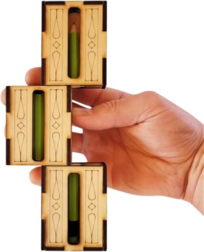 Handgefertigtes hölzernes DIY Zauberset, Magische Bleistiftbox, Wort durch Finger Zaubertrick, Schlüssel durch Münzzauber, Schwert durch Finger Zaubertrick, Magie Leere Box Trick, Lustiges Zauberset Handgefertigtes hölzernes DIY Zauberset, Magische Bleistiftbox, Wort durch Finger Zaubertrick, Schlüssel durch Münzzauber, Schwert durch Finger Zaubertrick, Magie Leere Box Trick, Lustiges Zauberset von Wbietu
