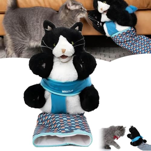 Wbietu Katzenpuppe Wrestler Katze Handpuppe Weicher Plüsch Erwachsene 1 Stück Tier 25cm 100g von Wbietu