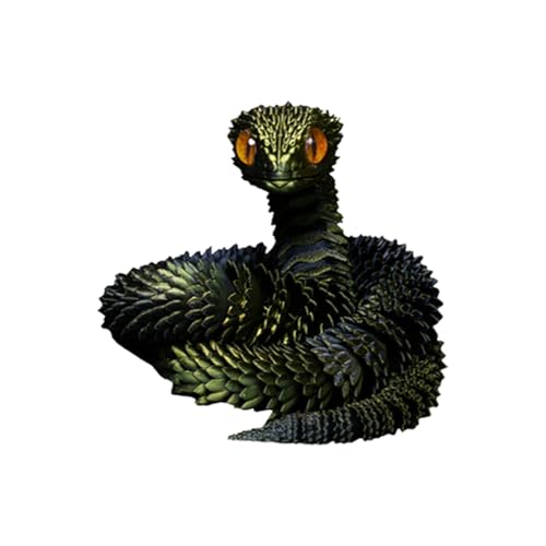 3-dimensional bedruckte Schlange, bewegliches Schlangenmodell, Desktop-Haustier-Sammelobjekt, beweglicher Körper, Harz, 30 cm, ideal für Kinder, Mädchen, Erwachsene, Zuhause, am Arbeitsplatz oder als 3-dimensional bedruckte Schlange, bewegliches Schlangenmodell, Desktop-Haustier-Sammelobjekt, beweglicher Körper, Harz, 30 cm, ideal für Kinder, Mädchen, Erwachsene, Zuhause, am Arbeitsplatz oder als von Wcybym