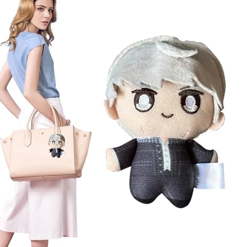 Cartoon Anime Doll Anhänger, Cartoon -Charakter -Tasche Anhänger, niedliches gefülltes Spielzeug, weiche Sammelfigur, stilvoller Geldbeutel -Schlüsselbund -Accessoire, Mini -Größe, mehrfarbig für Erwa von Wcybym