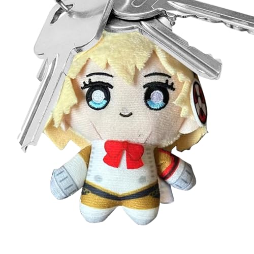 Cartoon Anime Doll Anhänger, Cartoon -Charakter -Tasche Anhänger, niedliches gefülltes Spielzeug, weiche Sammelfigur, stilvoller Geldbeutel -Schlüsselbund -Accessoire, Mini -Größe, mehrfarbig für Erwa von Wcybym