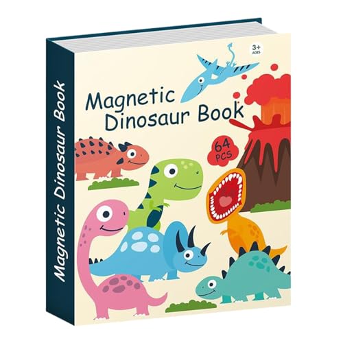 Dinosaurier -Matching -Puzzle, Magnettier -Lernspielzeug, engagiertes Vorschul -Brettspiel, Frühschulentwicklung, kompakte Größe, mehrfarbige, Reiseaktivität für Kinder Dinosaurier -Matching -Puzzle, Magnettier -Lernspielzeug, engagiertes Vorschul -Brettspiel, Frühschulentwicklung, kompakte Größe, mehrfarbige, Reiseaktivität für Kinder von Wcybym