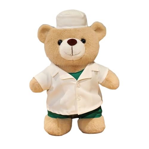 Krankenschwesteruniformbär, Plüsch Te Ddybär, Weiches Gefülltes Tier, Abnehmbares Krankenschwester-Outfit, Gifting-fertiges Design, 30 X 20 X 7 cm Brown, Für Kinder Spielen Kindergärten-Abschlus Krankenschwesteruniformbär, Plüsch Te Ddybär, Weiches Gefülltes Tier, Abnehmbares Krankenschwester-Outfit, Gifting-fertiges Design, 30 X 20 X 7 cm Brown, Für Kinder Spielen Kindergärten-Abschlus von Wcybym