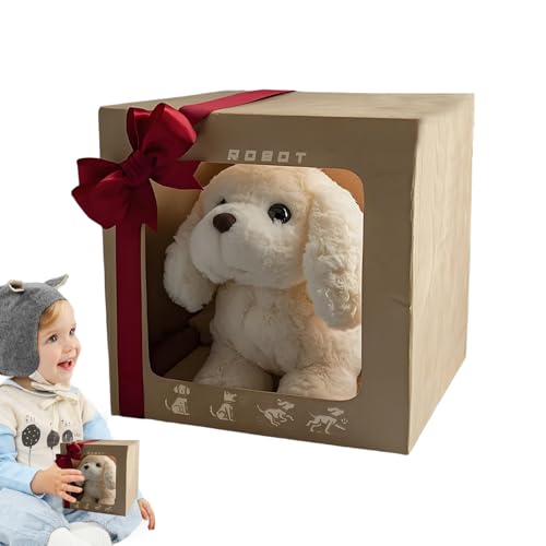 Mein realistischer Roboterpuppy, interaktiver Welpe -Plüsch -Haustier, Elektrospielzeug Haustier, wandelnes Bellschwanz -Wagging -Aktion, weiches Stofftier, 13x10 cm, tun Sie das Spielen von Home -Cla Mein realistischer Roboterpuppy, interaktiver Welpe -Plüsch -Haustier, Elektrospielzeug Haustier, wandelnes Bellschwanz -Wagging -Aktion, weiches Stofftier, 13x10 cm, tun Sie das Spielen von Home -Cla von Wcybym
