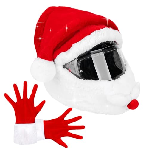 Motorrad-Kopfbedeckung, Weihnachtsmann-Motorrad-Kopfbedeckung, Weihnachtsmann-Schutzausrüstung, Weihnachtshelm-Schutz, Plüsch-Urlaubskopfbedeckung, Weihnachts-Kopfbedeckung, Hut-Dekoration für Männer Motorrad-Kopfbedeckung, Weihnachtsmann-Motorrad-Kopfbedeckung, Weihnachtsmann-Schutzausrüstung, Weihnachtshelm-Schutz, Plüsch-Urlaubskopfbedeckung, Weihnachts-Kopfbedeckung, Hut-Dekoration für Männer von Wcybym