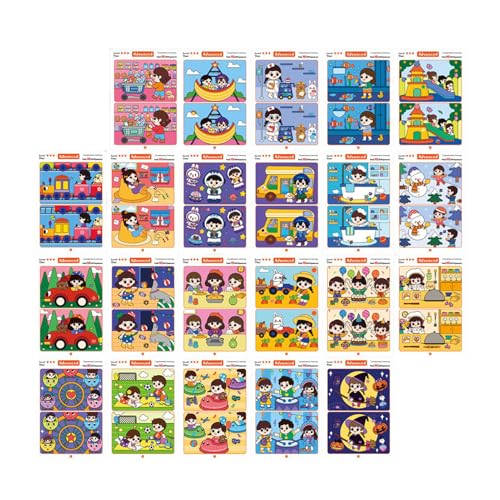 Passendes Spiel, Erkennen Sie die Differenzkarten, pädagogisches Kleinkindspiel, visuelle Erkennungspraxis, reibungsloses Finish, 1 Set, perfekt für das Reisespiel für das im Home -Klassenzimmer Passendes Spiel, Erkennen Sie die Differenzkarten, pädagogisches Kleinkindspiel, visuelle Erkennungspraxis, reibungsloses Finish, 1 Set, perfekt für das Reisespiel für das im Home -Klassenzimmer von Wcybym