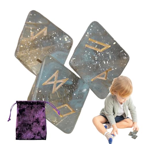 Runenwürfel, 8-seitige Astrologie-Würfel, Lernvorhersagewürfel für Erwachsene, Runen-Wahrsagungswürfel, Astrologie-Würfel, Polyedrisches Würfel-Set mit Kordelzugbeutel für Tischspiele Runenwürfel, 8-seitige Astrologie-Würfel, Lernvorhersagewürfel für Erwachsene, Runen-Wahrsagungswürfel, Astrologie-Würfel, Polyedrisches Würfel-Set mit Kordelzugbeutel für Tischspiele von Wcybym