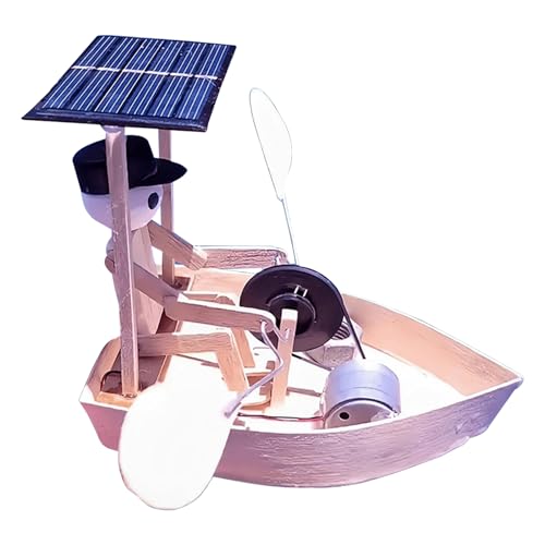 Solarbetriebener Ruderroboter, Ruderbootgartendekor, Engineering-Experimente Roboter, dekorative & funktionale, lustige und lehrreich von Wcybym