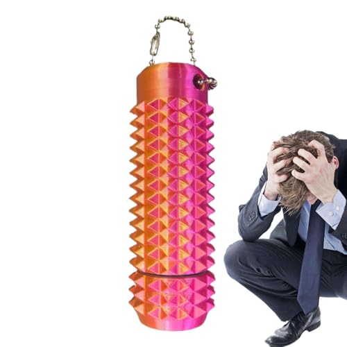 Spiky Grip Pie Stim Keychain, 3D-gedruckte Sensorische Griffwerkzeuge, Anti-Stress-Stimulation Zappelartikel, Taktile Selbstregulierungshilfe, 3, Jugendliche Erwachsene Klassen von Wcybym