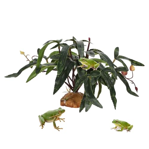 Terrarienpflanzen | Realistische Kunstpflanzen Deko | Schildkröten Aquarium Deko - Für Aquarium Süßwasser Wüste Schildkröte Betta Gecko Leopard Amphibien Terrarium Terrarienpflanzen | Realistische Kunstpflanzen Deko | Schildkröten Aquarium Deko - Für Aquarium Süßwasser Wüste Schildkröte Betta Gecko Leopard Amphibien Terrarium von Wcybym