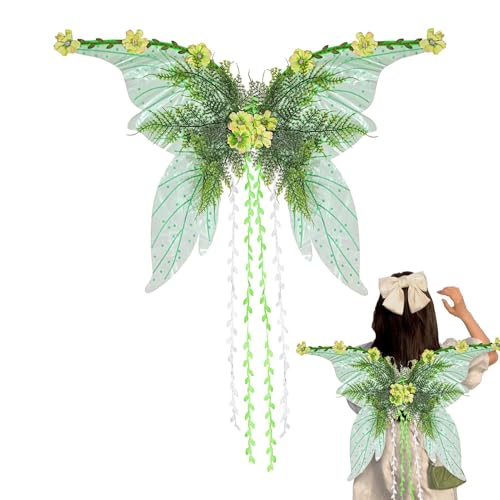 Wcybym Feenflügel, Feenkostüm Für Damen, Festival- Und Party-Zubehör Für Pride Bühnenauftritte Cosplay Garten-Partys Halloween Und Weihnachtsmarkt Wcybym Feenflügel, Feenkostüm Für Damen, Festival- Und Party-Zubehör Für Pride Bühnenauftritte Cosplay Garten-Partys Halloween Und Weihnachtsmarkt von Wcybym
