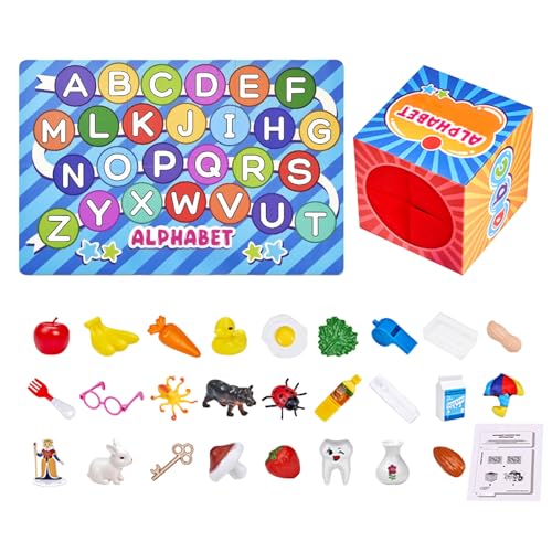 Wcybym Mystery Alphabet Box für Kinder, Brieflernspiel, Spielzeug zum Bildungssortieren, praktisches Sprachspiel, 1 Set, für Kinder im Vorschulkindergarten Klassenzimmer Home Activity Wcybym Mystery Alphabet Box für Kinder, Brieflernspiel, Spielzeug zum Bildungssortieren, praktisches Sprachspiel, 1 Set, für Kinder im Vorschulkindergarten Klassenzimmer Home Activity von Wcybym