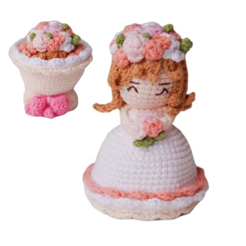Wcybym Reversible Häkelstrauß Blumenpuppe, handgefertigte Brautpuppe, gestrickter Spielzeugstrauß, süßes Geschenk, Qualitätsmaterial, 1 Stück, Hochzeitsgebrauch für Abschlussgebrauch Wcybym Reversible Häkelstrauß Blumenpuppe, handgefertigte Brautpuppe, gestrickter Spielzeugstrauß, süßes Geschenk, Qualitätsmaterial, 1 Stück, Hochzeitsgebrauch für Abschlussgebrauch von Wcybym