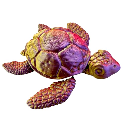 Wcybym Schildkröten Fidget Spielzeug - 3D Gedruckte Gelenkige Schildkröte,Figure mit Gelenkbewegung, Dekofigur für Männer Frauen Jugendliche Wcybym Schildkröten Fidget Spielzeug - 3D Gedruckte Gelenkige Schildkröte,Figure mit Gelenkbewegung, Dekofigur für Männer Frauen Jugendliche von Wcybym