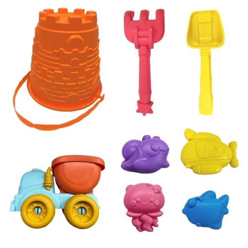 Wcybym Strandspielzeugset, Sandaktivitätset, kompakter Strandschaufel und Toolset, Castle -Crafting -Spielzeug, leichtes und sicheres, helles, mehrfarbiges, 8 Stück, ideal für Familienurkwege Wcybym Strandspielzeugset, Sandaktivitätset, kompakter Strandschaufel und Toolset, Castle -Crafting -Spielzeug, leichtes und sicheres, helles, mehrfarbiges, 8 Stück, ideal für Familienurkwege von Wcybym