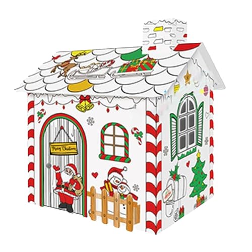 Weihnachtliches Malhaus, handbemaltes Malhaus aus Karton, wiederverwendbares Malerei-Set, trocken abwischbares Lebkuchenhaus-Malset, vielseitiges Urlaubs-Bastelprojekt für Kinder zu Hause Weihnachtliches Malhaus, handbemaltes Malhaus aus Karton, wiederverwendbares Malerei-Set, trocken abwischbares Lebkuchenhaus-Malset, vielseitiges Urlaubs-Bastelprojekt für Kinder zu Hause von Wcybym