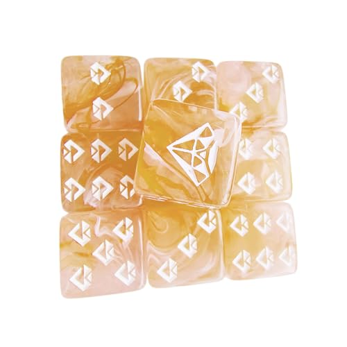 10pcs Round Corner Sechside Dices Rollenspiel Spiel Dices Math Counting Teaching Tool Für Brettspiel KTV Party Acryl Dices Geschenk von Wdbild