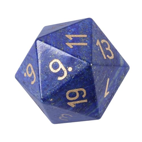 1pc Farbenfrohe 20 Seitige Natürliche Kristall Dices Rollenspiele Tischspiel Polyedrale Für Table Games Player Rollenspiele Tabletop Accessoires von Wdbild