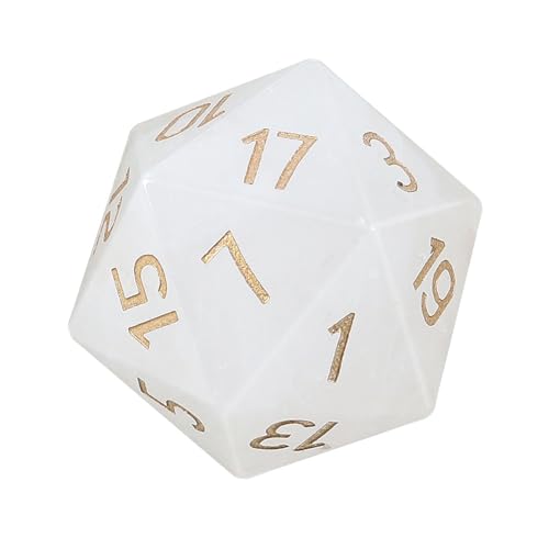 Wdbild 1pc Farbenfrohe 20 Seitige Natürliche Kristall Dices Rollenspiele Tischspiel Polyedrale Für Table Games Player Rollenspiele Tabletop Accessoires von Wdbild