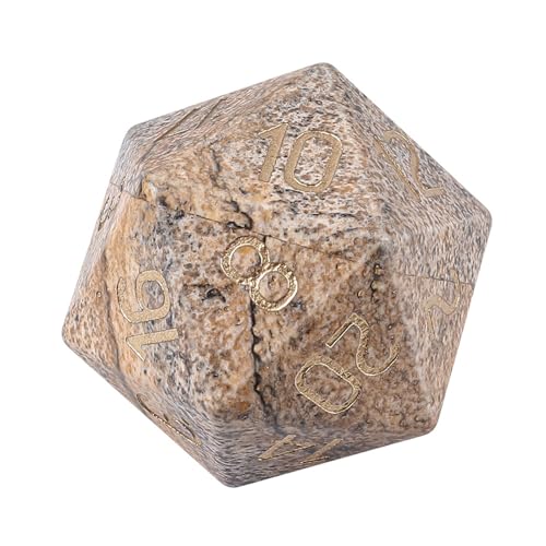 1pc Farbenfrohe 20 Seitige Natürliche Kristall Dices Rollenspiele Tischspiel Polyedrale Für Table Games Player Rollenspiele Tabletop Accessoires von Wdbild