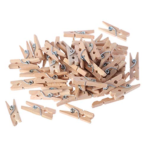 50pcs/Set Holzkleidung Foto Papierstifte Wäscheklassigkarten Bastelklammern Holztätigkeiten Für Geschenkpapierfoto Display von Wdbild