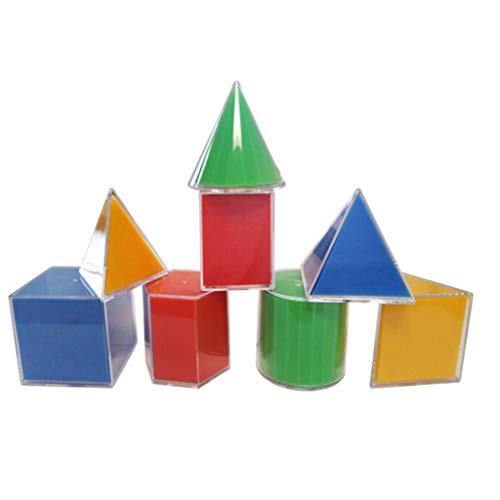 8pcs Geometrisches Modell Disassemble Cube Zylinderkegel Spielzeug Mathematik Ressourcen Lerngeometrische Puzzleplatine von Wdbild