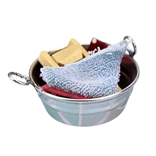 Detailliertes Miniatur Plastikwäschemereibecken Für 1:12 Dollhouses Möbel Für Realistisches Spiel Setup Toy Basin von Wdbild