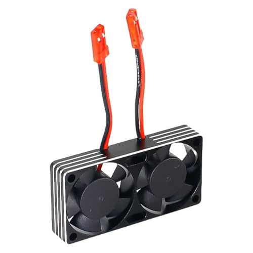 Wdbild Hochleistungen Fernbedienungszubehör 22000 U/Min Twin Cooling Lüfter Aluminium Legierung Twin Heatkolben Lüfter Fernbedienungszubehör von Wdbild