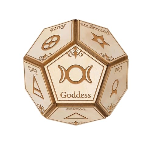 Künstlerische Zodiacs Thematische 12 Seitige Hölzerne Würfel Würfel Haltbarkeit Holz Für Tischspiele Und Reisen Zodiacs Themed Partyspiel von Wdbild