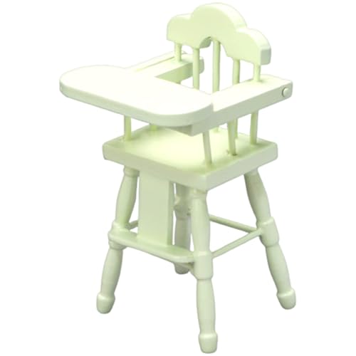 Realistische Holzpuppenhäuser Hochstuhl 1/12 Skala Miniaturmöbel Safe Kindergeschenke Miniaturpuppenhäuser von Wdbild