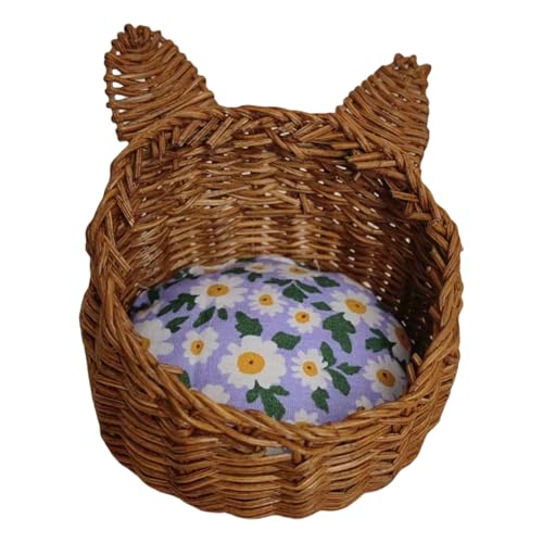 Wdbild Realistischer Gewebter Korb Für Puppenhäuser Dekore Und Spielen Haustierbetthund Puppen Für Hundebett 1/12 Möbelkollektiermöbel Möbel von Wdbild